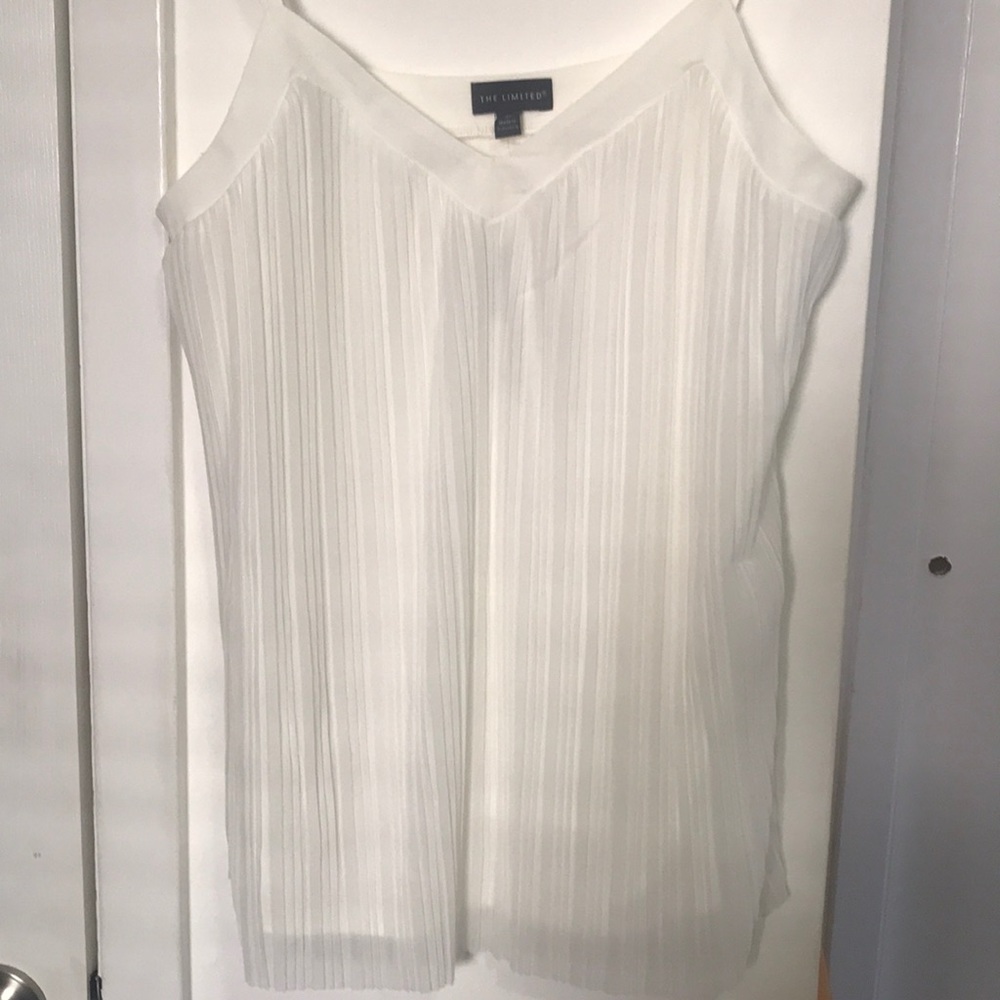 The Limited White spaghetti strap tank top